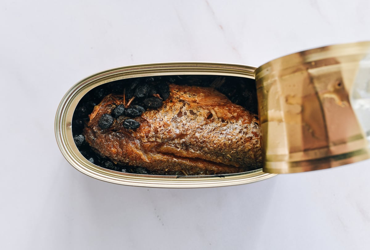 open can of fried dace