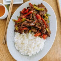 Beef with Garlic Sauce recipe