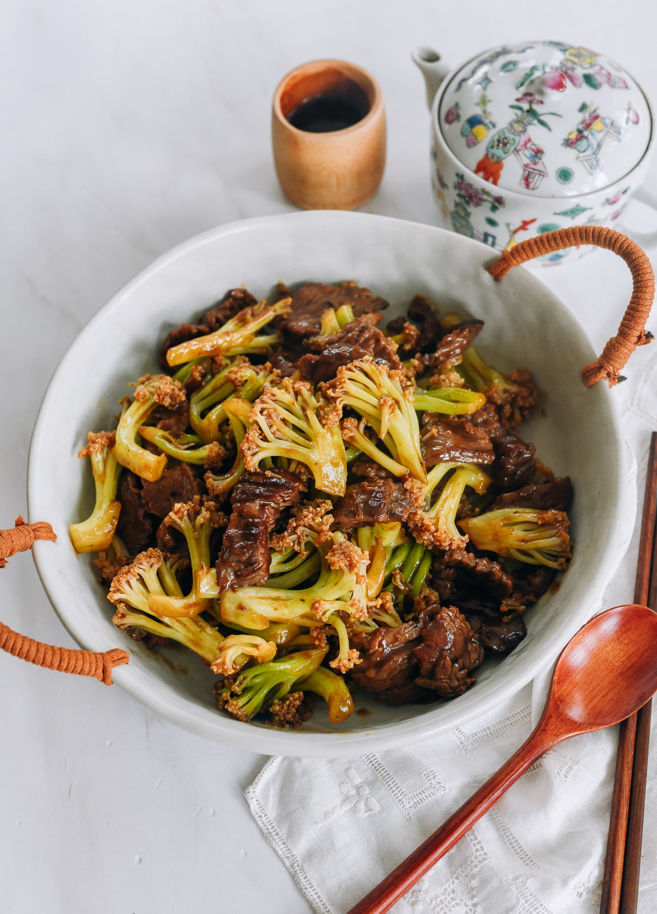 Chinese Cauliflower stir-fry with beef