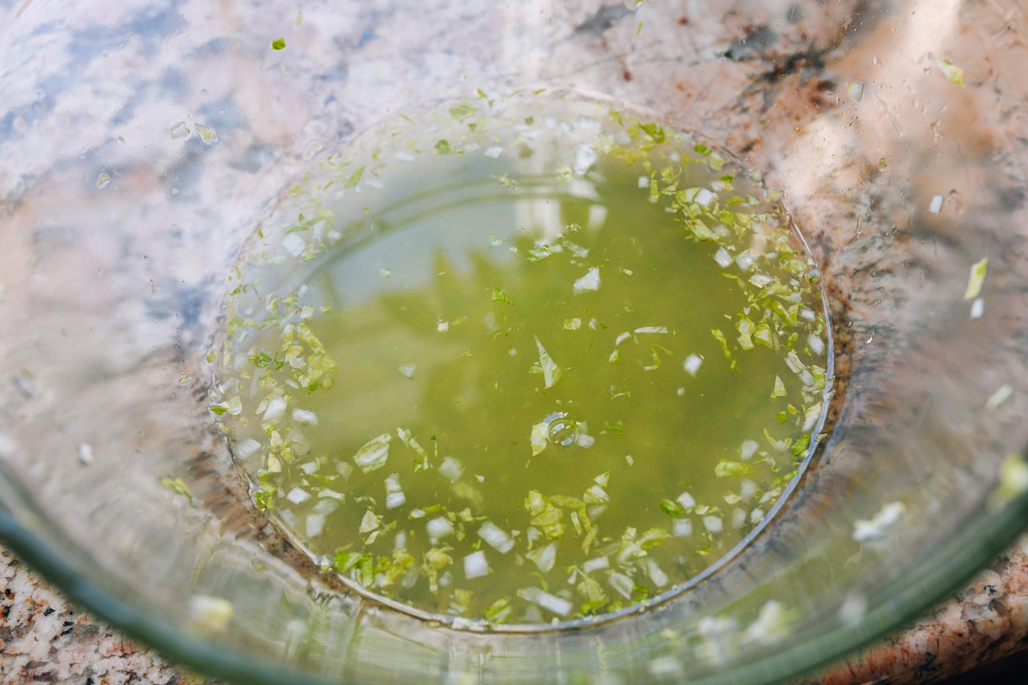 water squeezed out of salted napa cabbage