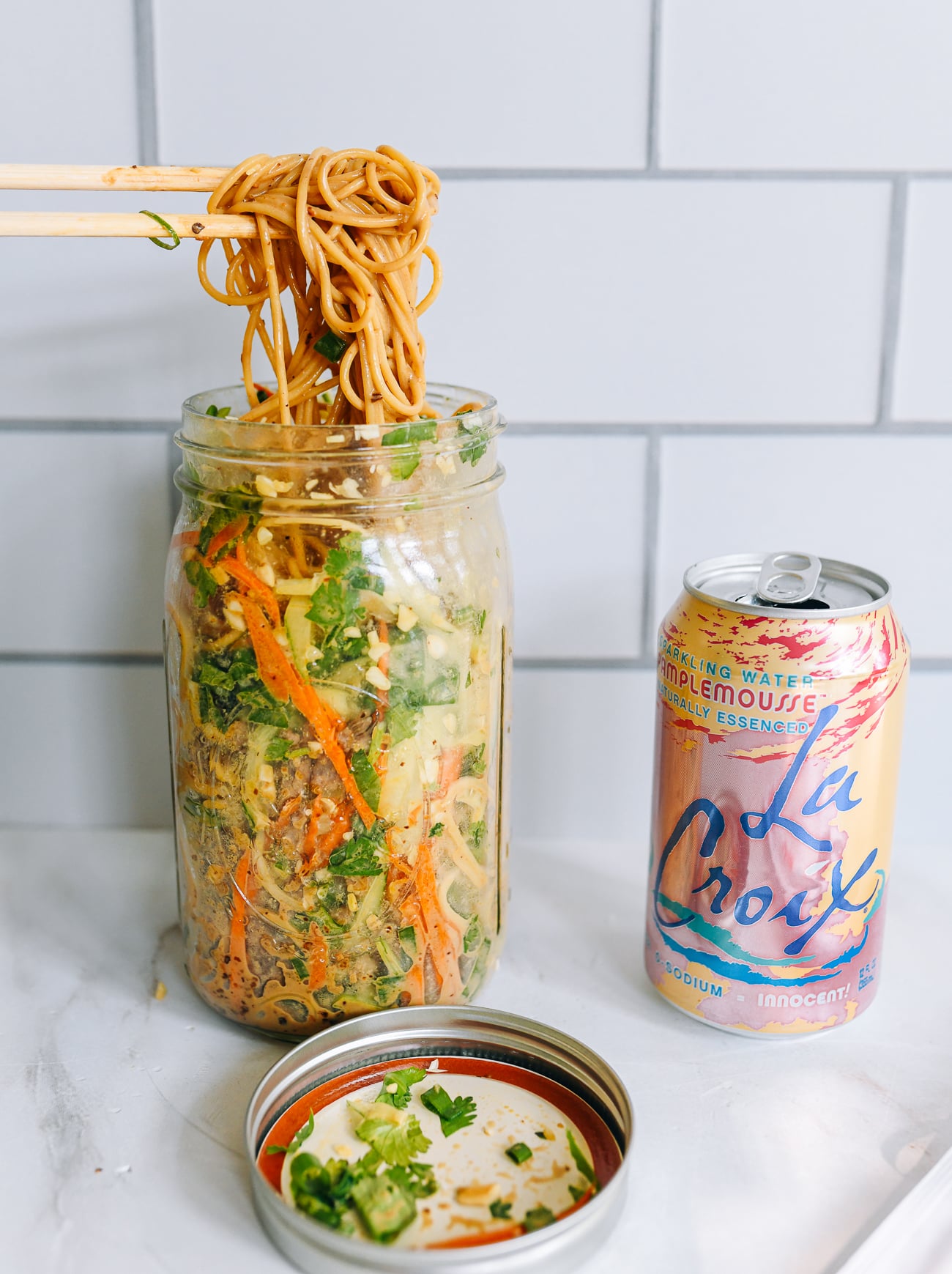 Cold Noodles in a Jar