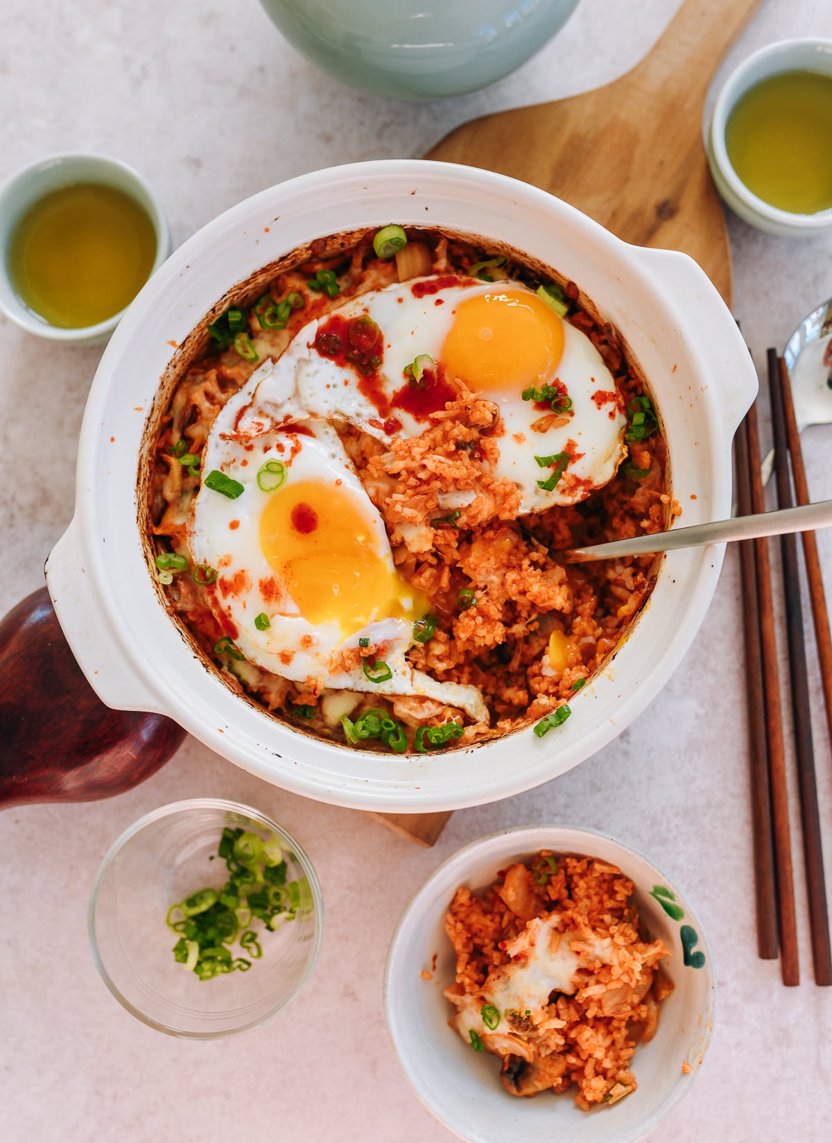 Kimchi Rice with Cheese