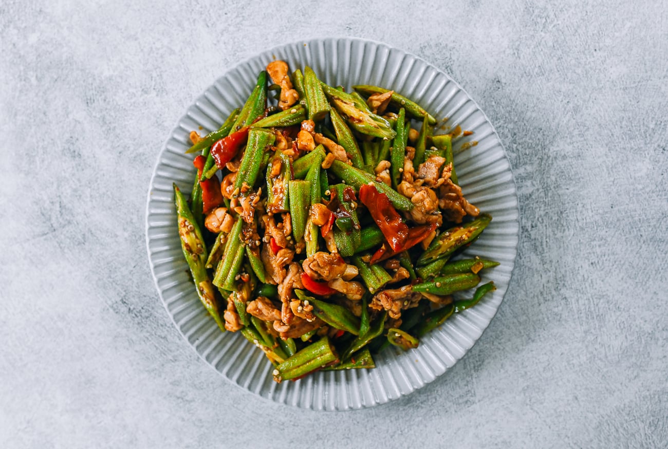 Okra Stir-fry with Chicken