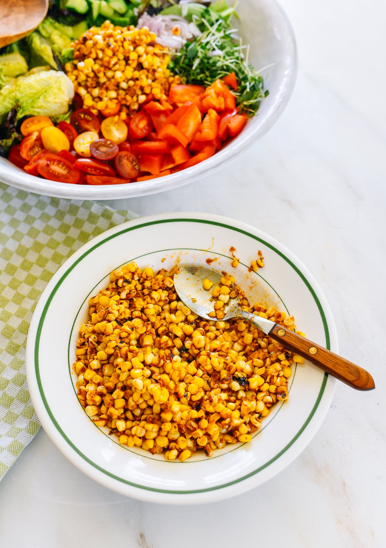 Fried Corn for salads or as a side dish