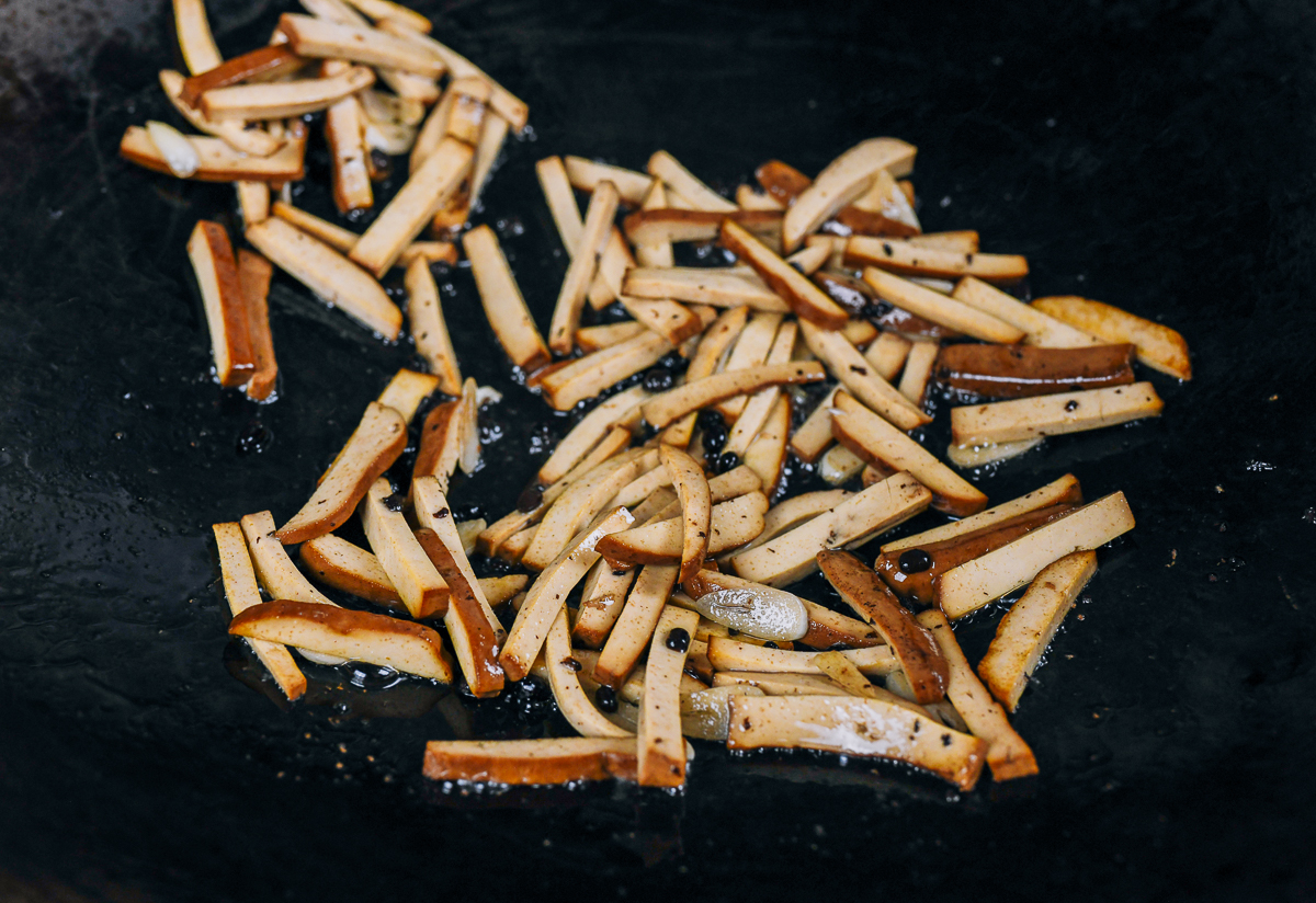 stir-fried pressed tofu