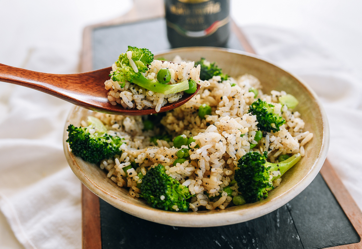 mixed rice with truffle pâté