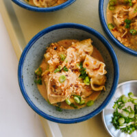 wontons in peanut sauce